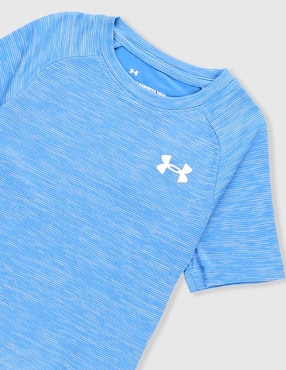 Playera deportiva para entrenamiento Under Armour Tech texturizado de niño