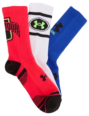Set de calcetín comfort para entrenamiento Under Armour para niño 3 pares