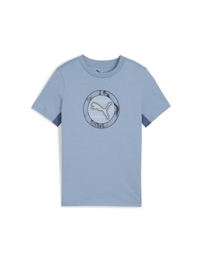 Playera deportiva para entrenamiento Puma Active sports Big graphic Tee B de niño