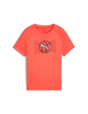Playera deportiva para entrenamiento Puma Active Sports poly Tee B para niño