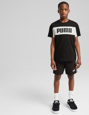 Playera deportiva para entrenamiento Puma Ess Block Tee B de niño