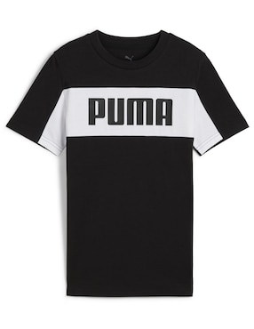 Playera deportiva para entrenamiento Puma Ess Block Tee B de niño