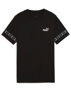 Playera deportiva para entrenamiento Puma Ess tape layout Tee B para niño