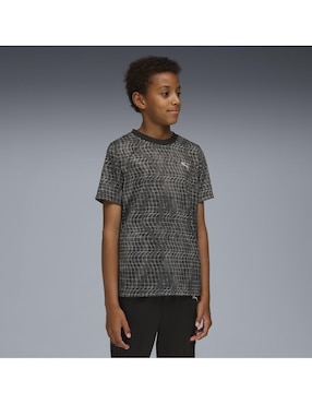 Playera deportiva para entrenamiento Puma Tad ess aop poly Tee B de niño