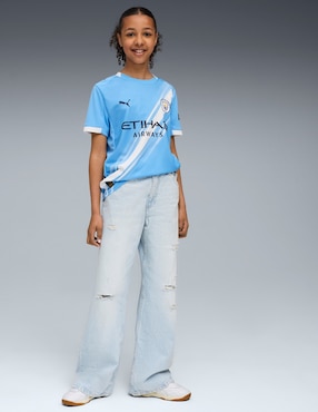 Jersey de Manchester City local manga corta Puma para niño