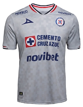 Jersey de Club de Fútbol Cruz Azul visitante manga corta Pirma unisex