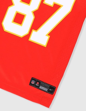 Jersey de Kansas City Chiefs local manga corta Nike para niño