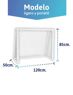 Portería para fútbol con red Enersport infantil