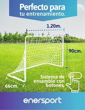 Portería para fútbol con red Enersport infantil