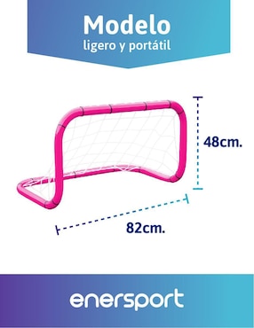 Portería para fútbol con red Enersport infantil