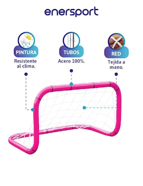 Portería para fútbol con red Enersport infantil