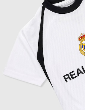 Playera deportiva para fútbol Equipos Internacionales Real Madrid Club de Fútbol de niño