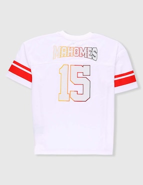 Jersey de Kansas City Chiefs tercer equipo de Patrick Mahomes manga corta Nfl para niño