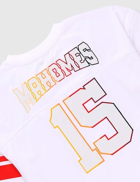 Jersey de Kansas City Chiefs tercer equipo de Patrick Mahomes manga corta Nfl para niño