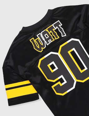 Jersey de Pittsburgh Steelers tercer equipo de T.J. Watt manga corta Nfl jugador para niño