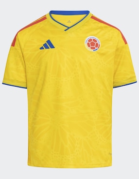 Jersey de Selección de fútbol de Colombia local manga corta Mundial Adidas para niño