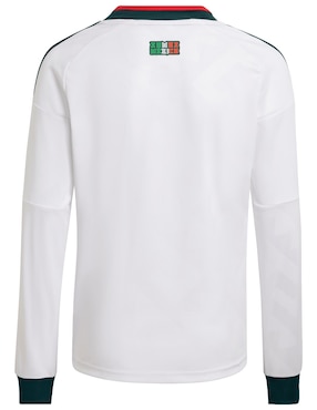 Jersey de Selección Nacional de México visitante manga larga Mundial Adidas fan para niño