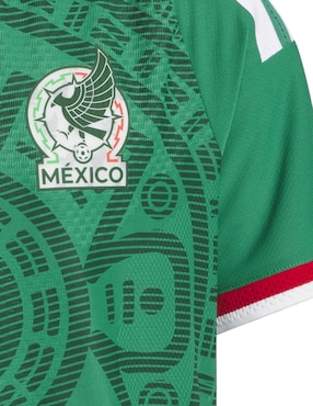 Jersey de Selección Nacional de México local Mundial Adidas para niño