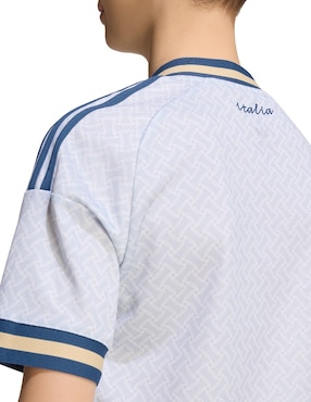 Jersey de Selección de fútbol de Italia visitante fan manga corta Mundial Adidas fan para niño