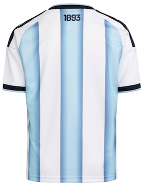Jersey de Selección de fútbol de Argentina local manga corta Mundial Adidas para niño