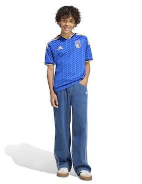 Jersey de Selección de fútbol de Italia local manga corta Mundial Adidas para niño