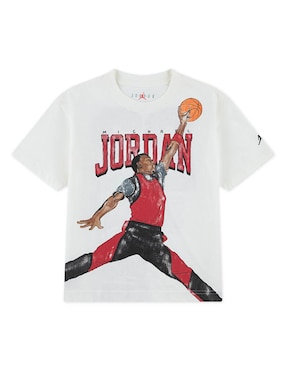 Playera deportiva para básquetbol Jordan para niño