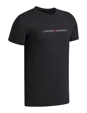 Playera deportiva para entrenamiento Under Armour UA B WM Blur SSBLK de niño