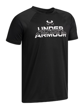 Playera deportiva para entrenamiento Under Armour UA Tech Split Wordmark de niño