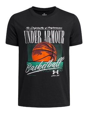 Playera deportiva para básquetbol Under Armour de niño