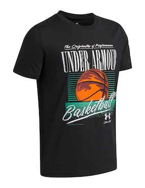 Playera deportiva para básquetbol Under Armour de niño