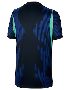 Jersey de selección de fútbol de Brasil visitante manga corta Mundial Nike jugador infantil