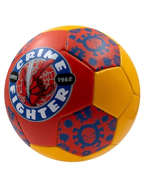 Balón Voit 84281 B Soccer No 3 Voit Spiderman Crime Yellow Disney para fútbol