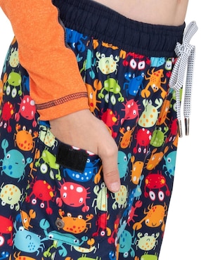Short con malla Fullsand Crabs para natación niño