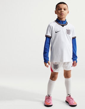 Jersey de Selección de fútbol de Inglaterra local manga corta Mundial Nike fan para niño