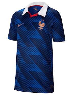 Jersey de Selección de fútbol de Francia local manga corta Mundial Nike fan para niño