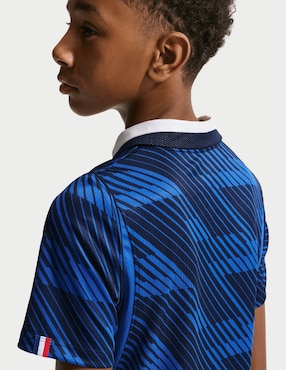Jersey de Selección de fútbol de Francia local manga corta Mundial Nike fan para niño