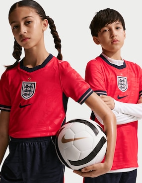 Jersey de Selección de fútbol de Inglaterra visitante manga corta Mundial Nike fan infantil