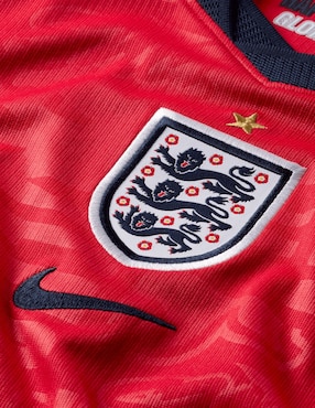 Jersey de Selección de fútbol de Inglaterra visitante manga corta Mundial Nike fan infantil
