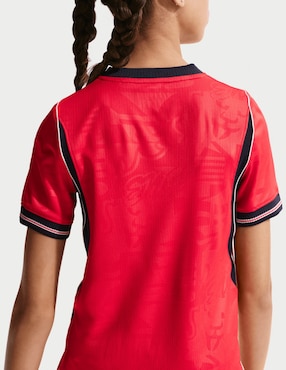 Jersey de Selección de fútbol de Inglaterra visitante manga corta Mundial Nike fan infantil