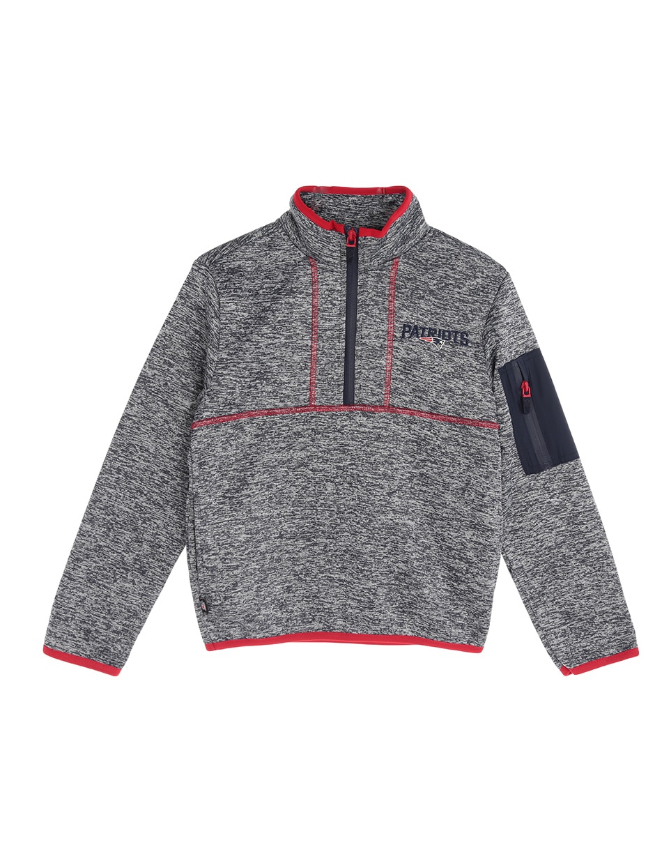 Sudadera con bolsas New England Patriots para niño