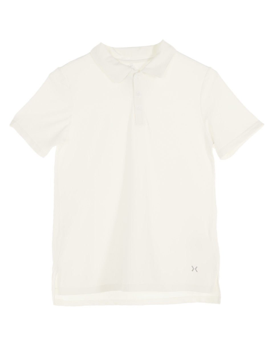 Playera tipo 2025 polo blanca niño