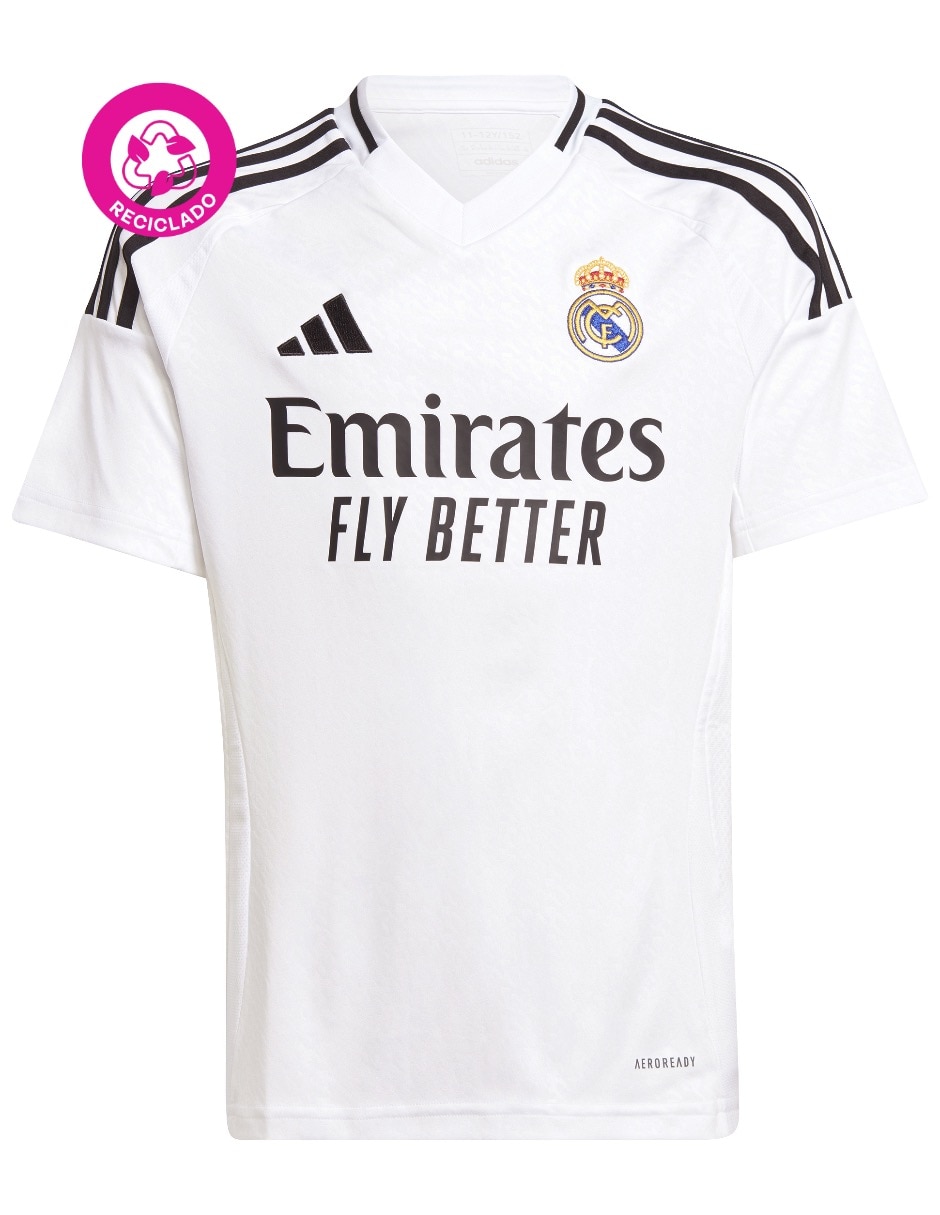 Jersey de Real Madrid Club de Fútbol local manga corta   para niño 2