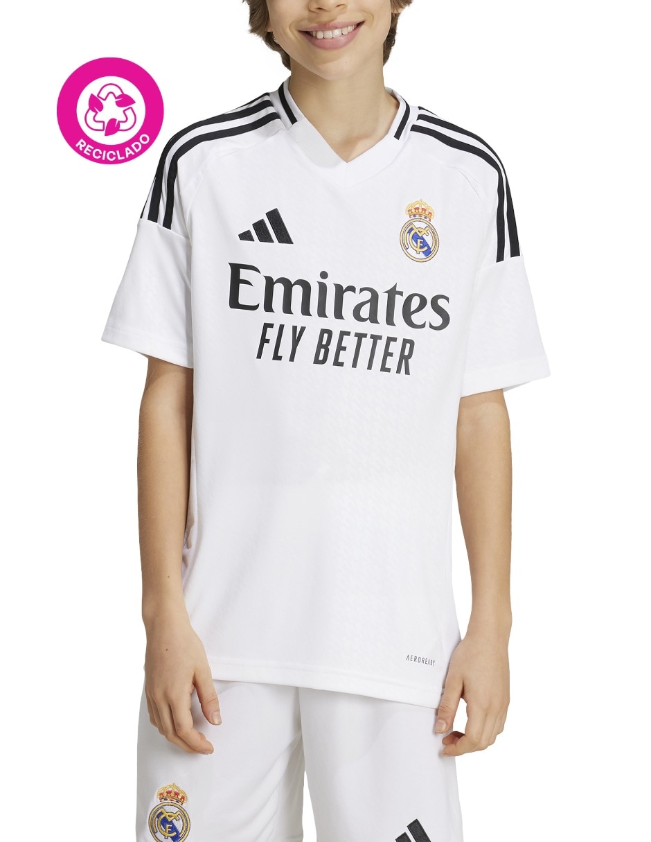 Jersey de Real Madrid Club de Fútbol local manga corta   para niño 4