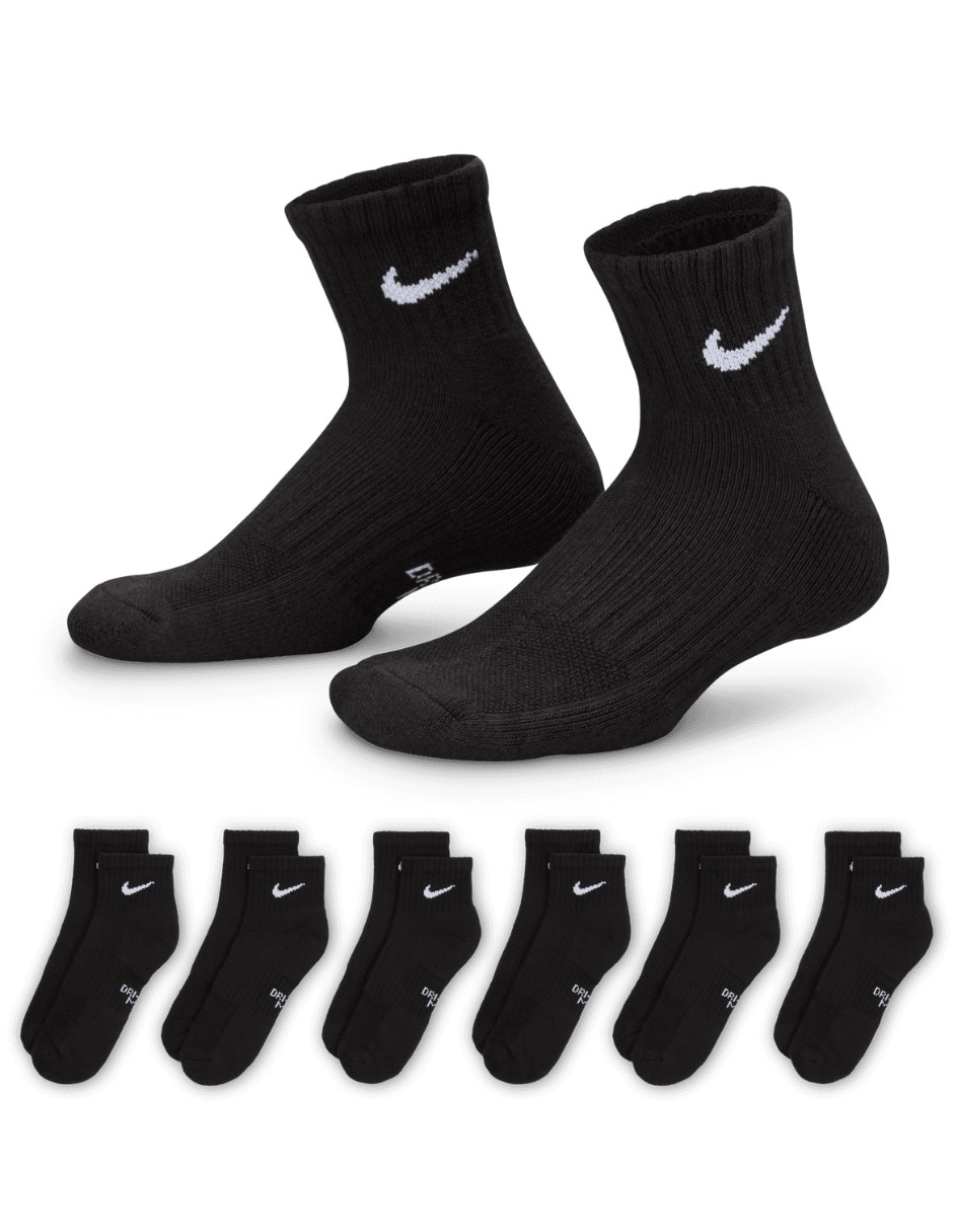 Set de calceta comfort para entrenamiento para niño 6 pares