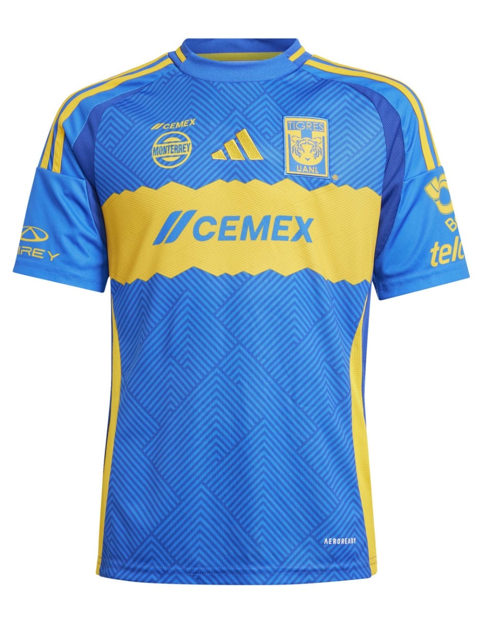 Jersey de Tigres UANL visitante manga corta para niño Jersey de Tigres UANL visitante manga corta para niño