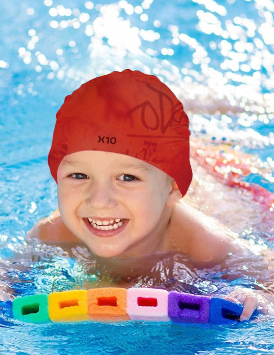 Gorra para natación de silicón para niño 4
