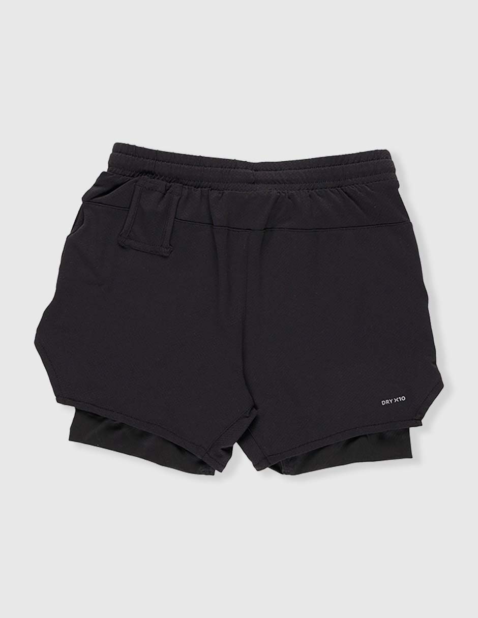 Short efecto doble prenda para entrenamiento niño 2