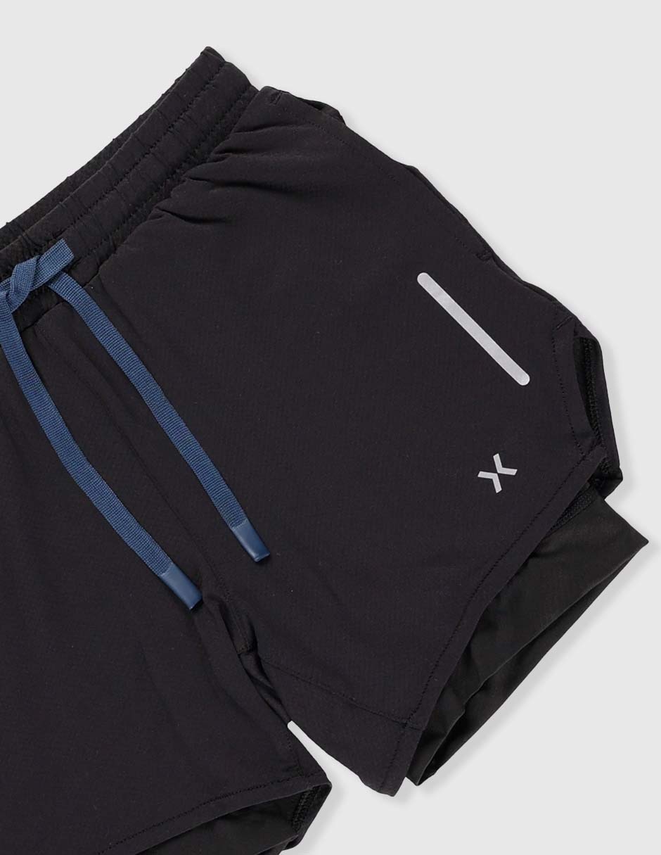 Short efecto doble prenda para entrenamiento niño 3