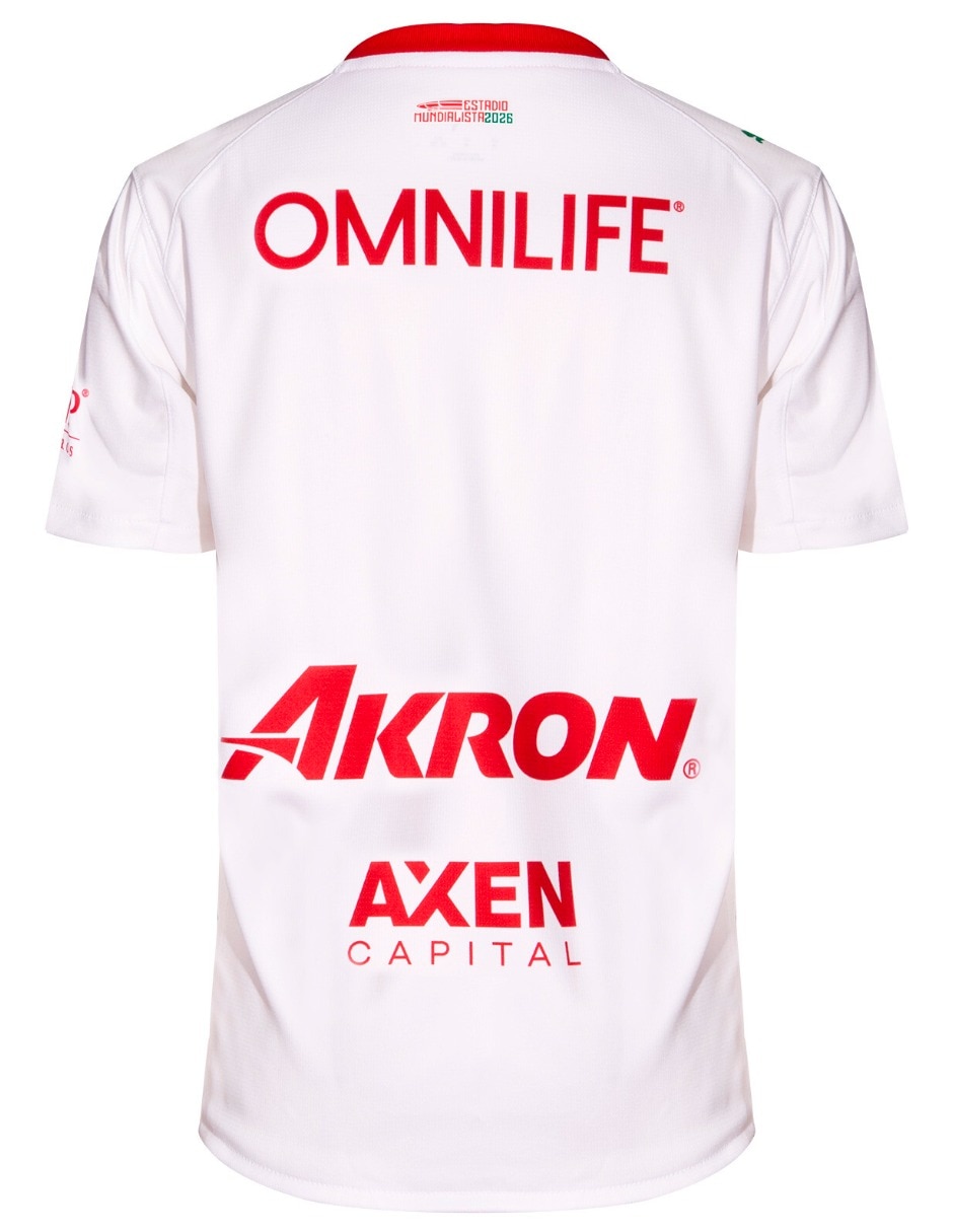 Jersey de Club Deportivo Guadalajara visitante manga corta   para niño 2