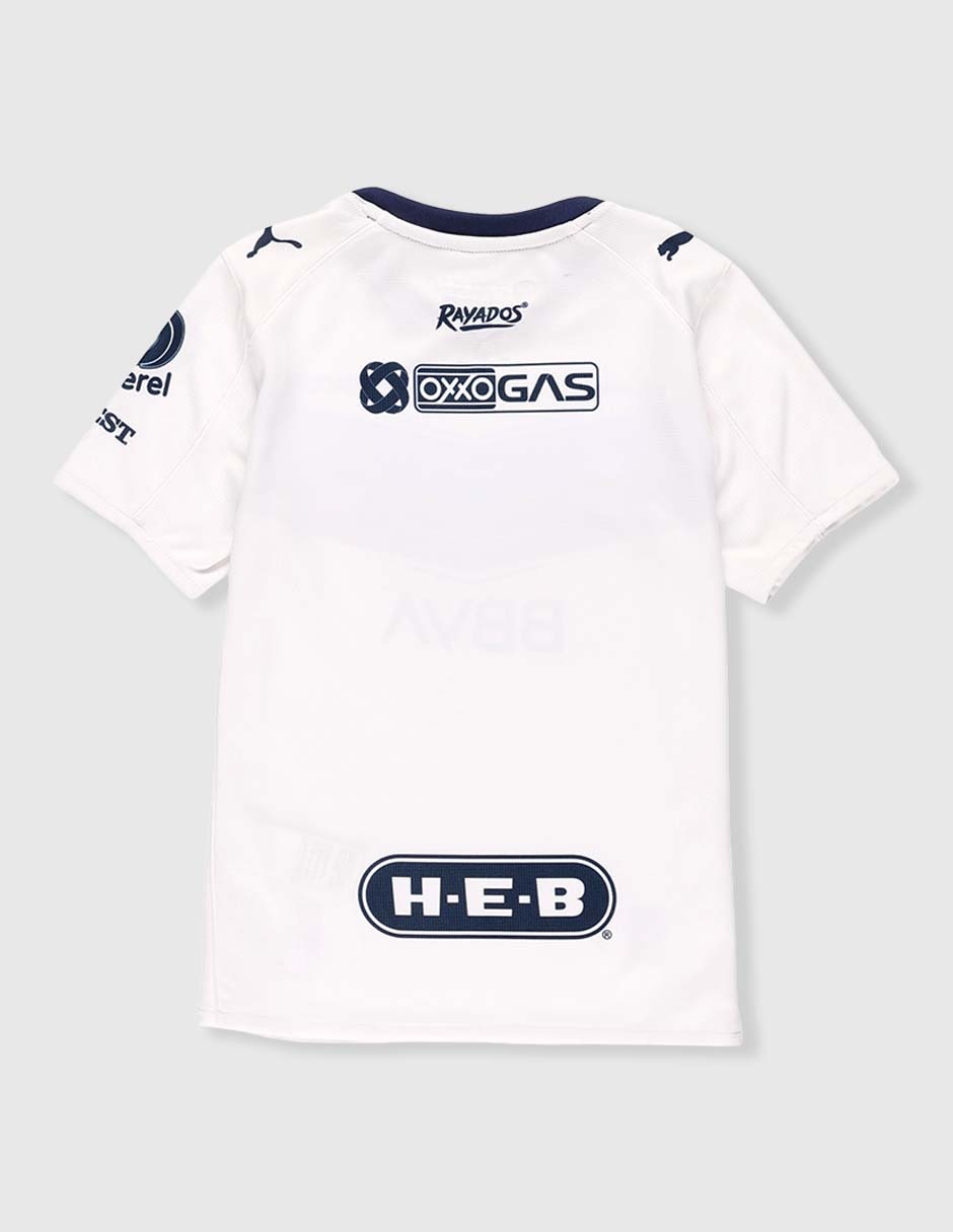 Jersey de Rayados de Monterrey visitante manga corta   para niño 2